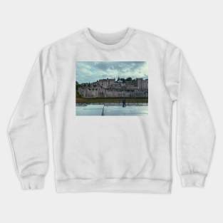 Fortress walls at Tower of London Crewneck Sweatshirt